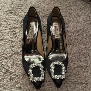 Badgley Mischka black heels size 6, perfect condition!